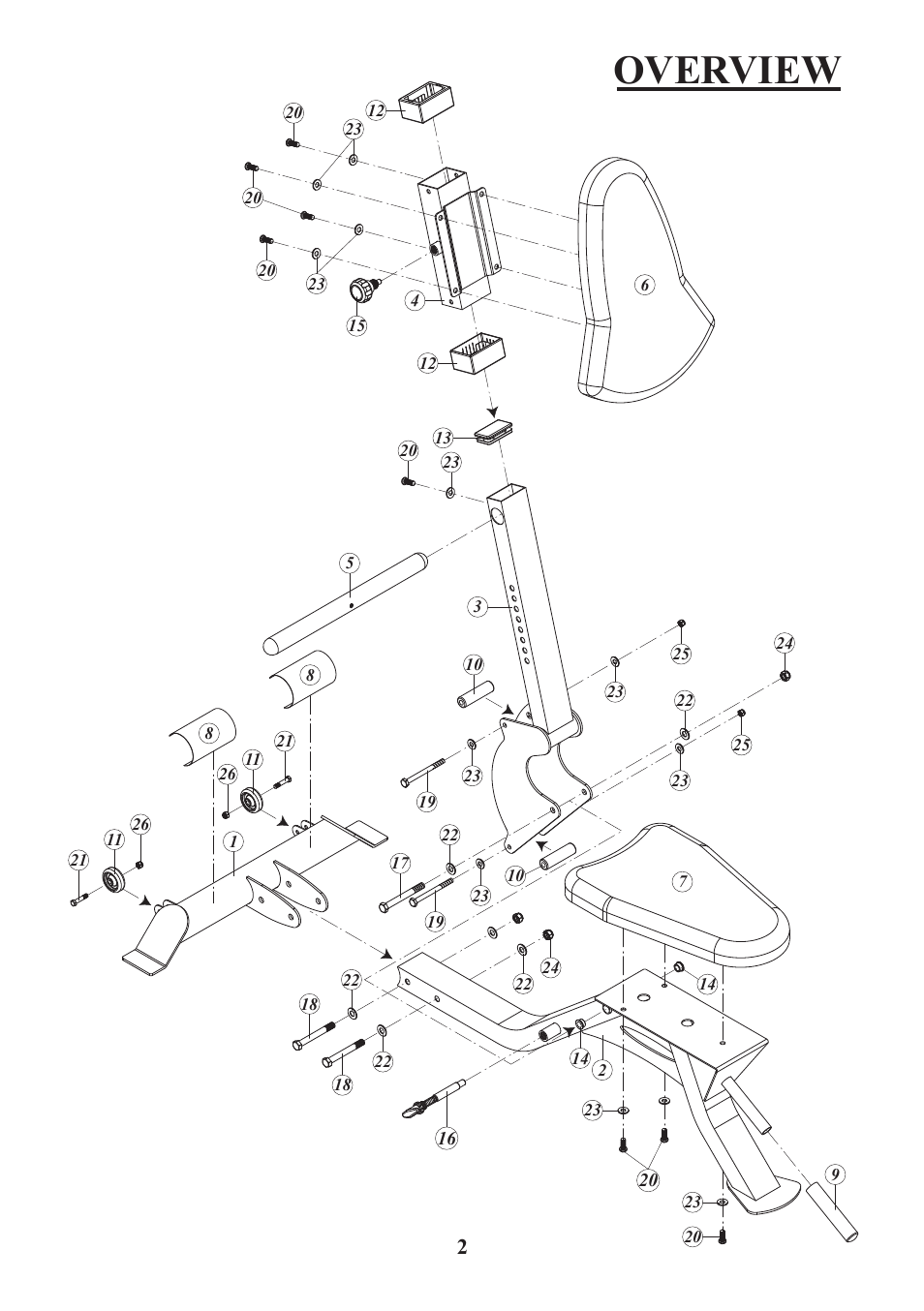 Overview | BodyCraft F603 User Manual | Page 3 / 7