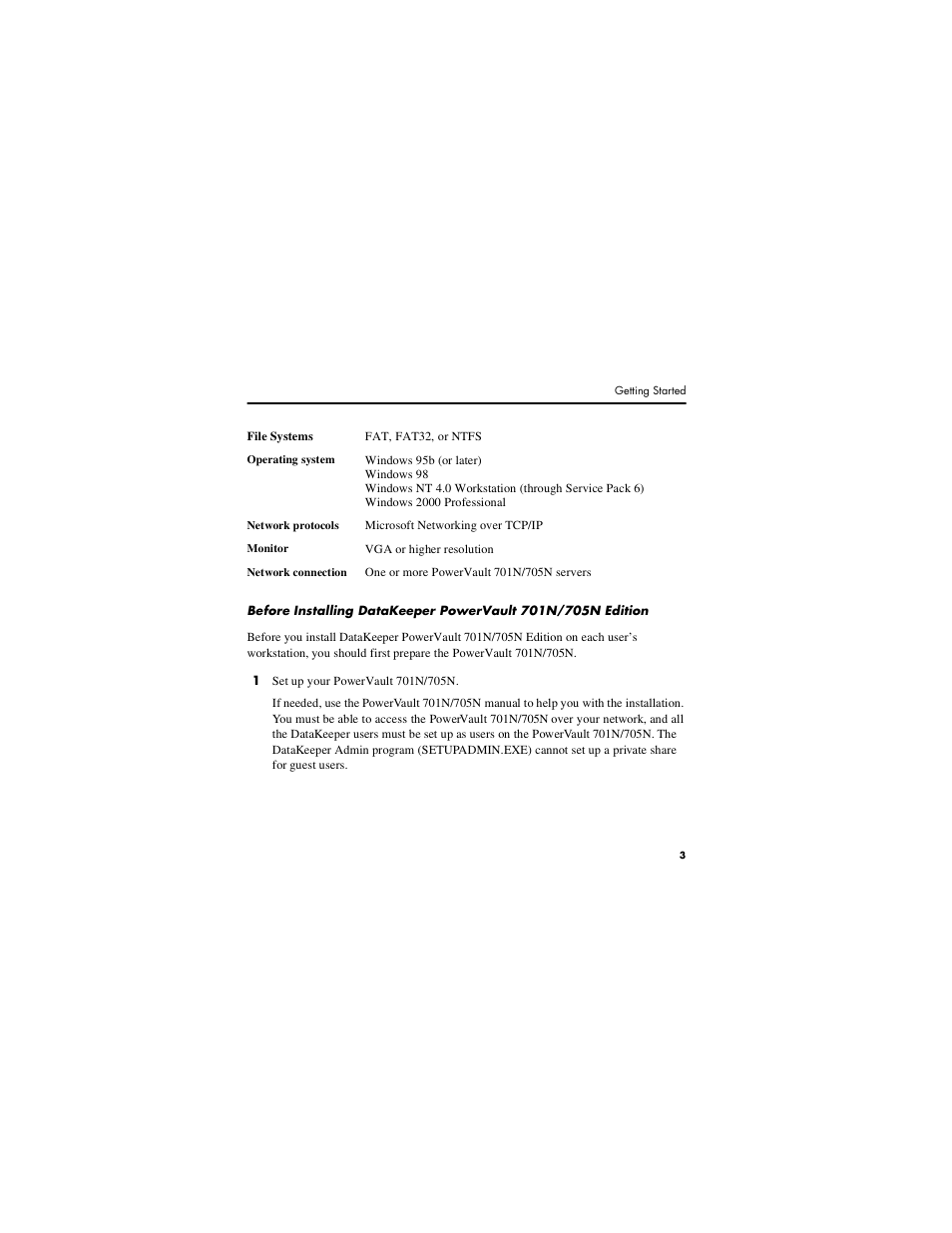 Dell PowerVault 701N (Deskside NAS Appliance) User Manual | Page 3 / 16