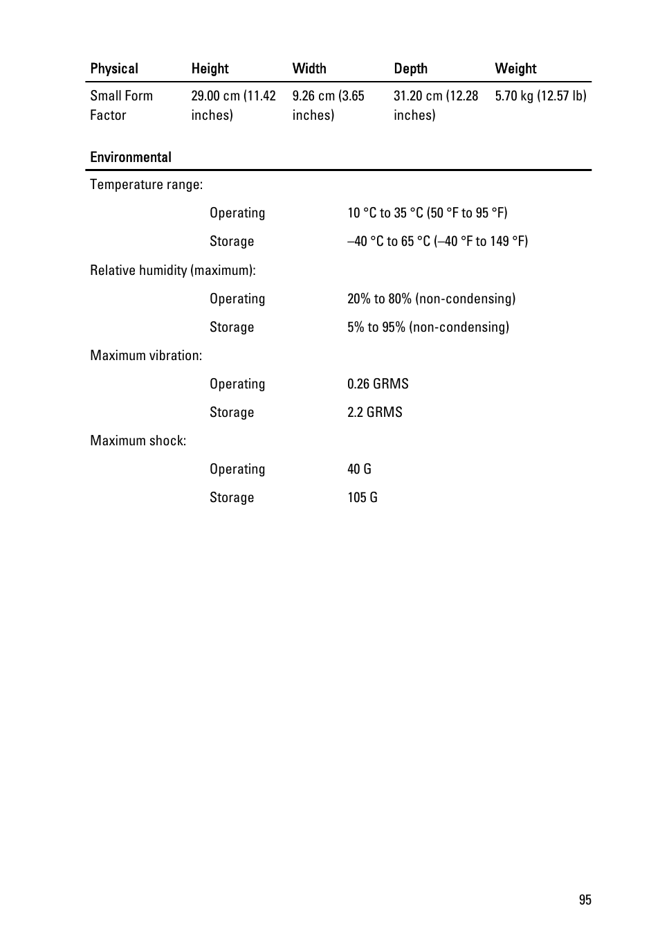 Dell OptiPlex 390 (Mid 2011) User Manual | Page 95 / 97