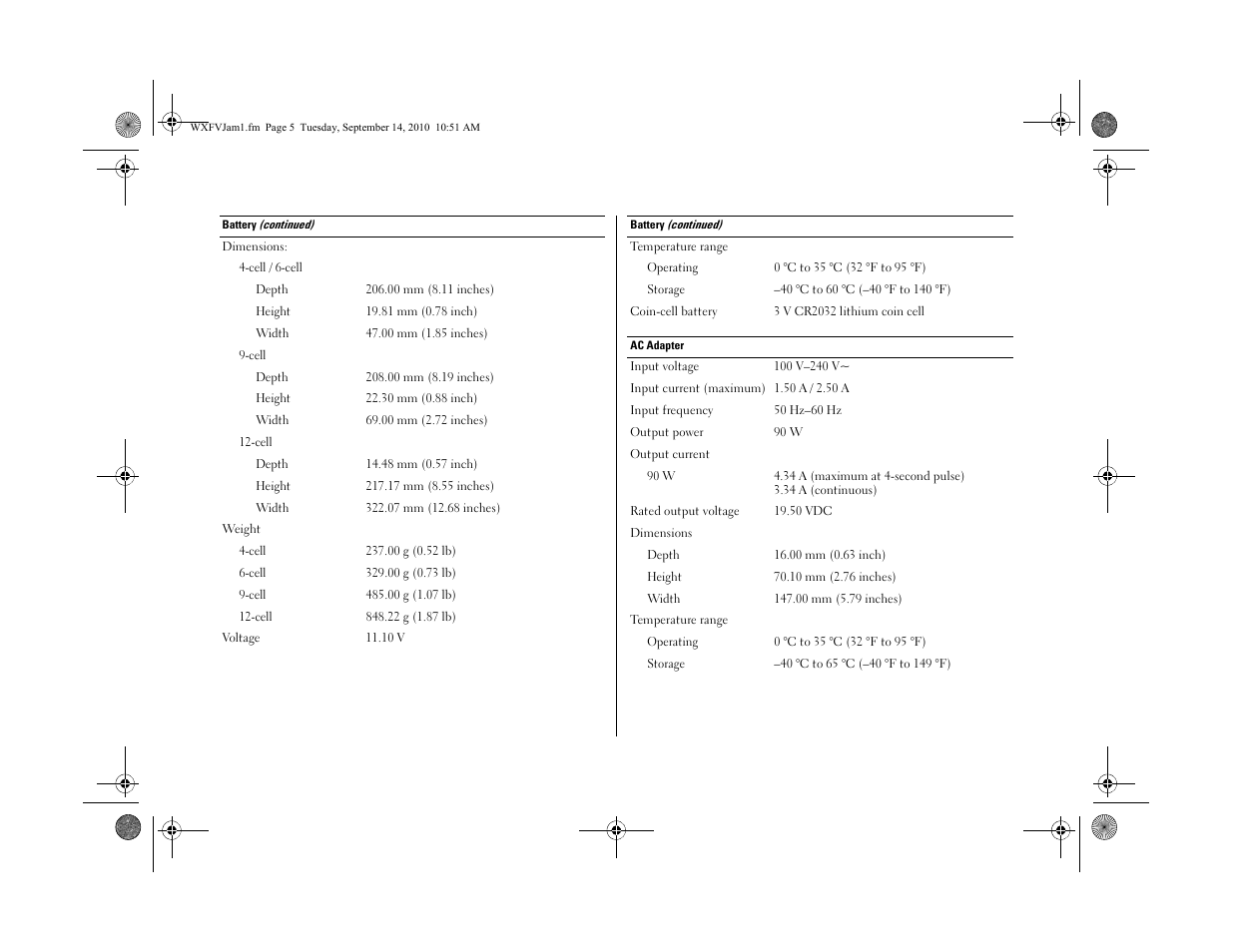 Dell Latitude E6510 (Early 2010) User Manual | Page 5 / 6