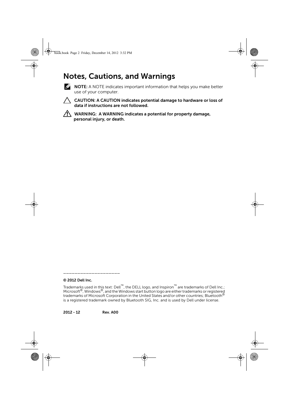 Dell Inspiron 17R (Early 2013) User Manual | Page 2 / 76