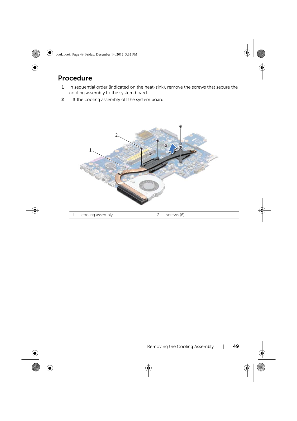 Procedure | Dell Inspiron 17R (Early 2013) User Manual | Page 49 / 76