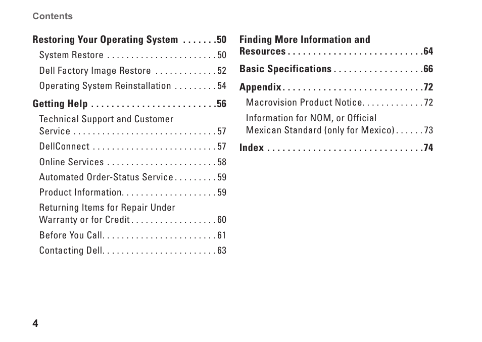 Dell Inspiron 15z (1570, Mid 2009) User Manual | Page 6 / 80