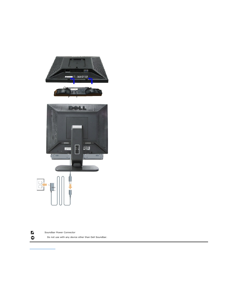 Soundbar attachment to the monitor | Dell SE197FP Monitor User Manual | Page 24 / 29