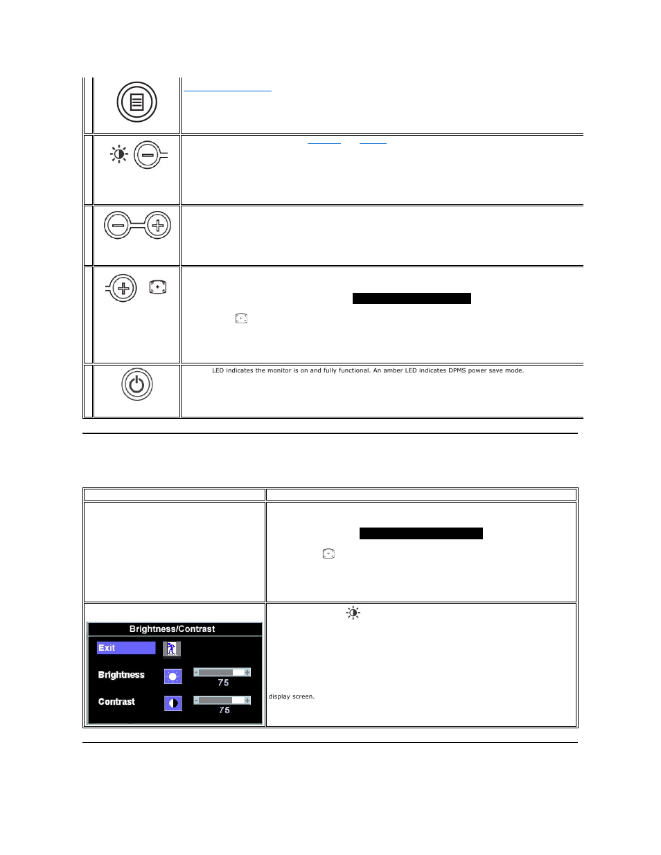 Using the osd, On screen menu/display (osd) | Dell SE178WFP Monitor User Manual | Page 11 / 22