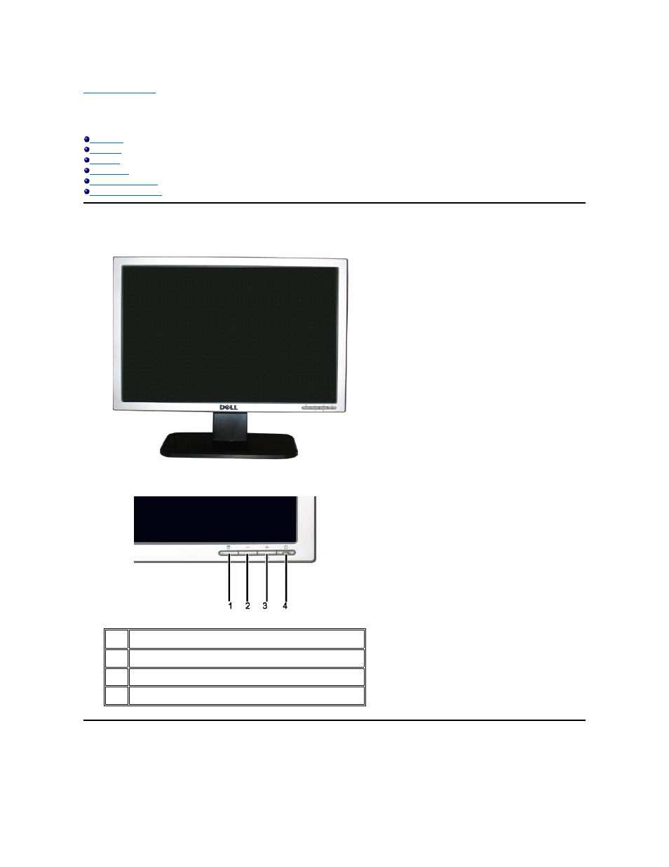 About your monitor, Front view, Back view | Dell SE178WFP Monitor User Manual | Page 2 / 22
