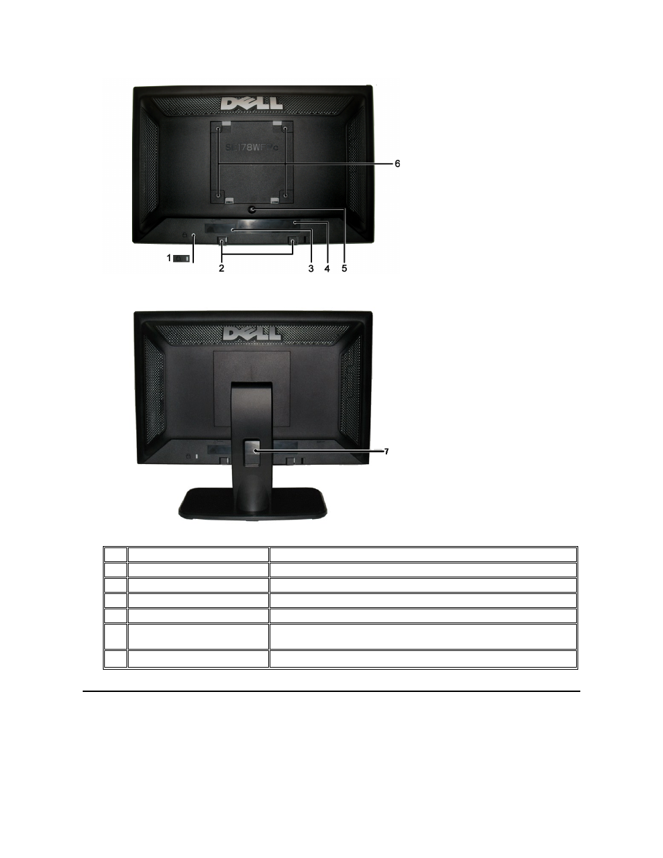 Side view | Dell SE178WFP Monitor User Manual | Page 3 / 22