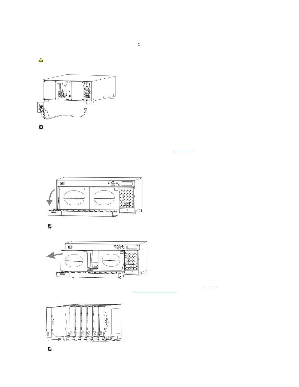 Inserting tape cartridges | Dell PowerVault 132T LTO/SDLT (Tape Library) User Manual | Page 17 / 89