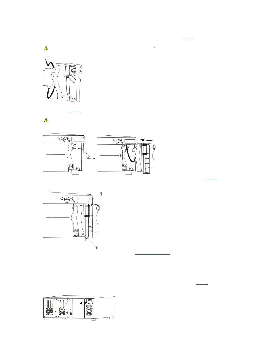 Replacing the remote management unit | Dell PowerVault 132T LTO/SDLT (Tape Library) User Manual | Page 24 / 89