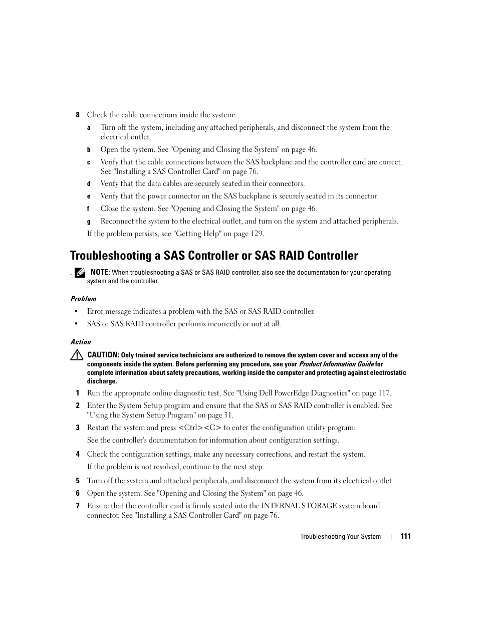 Drives, skip to step 8. f | Dell PowerEdge 6950 User Manual | Page 111 / 166