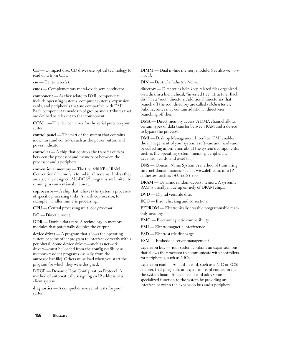 Dell PowerEdge 6950 User Manual | Page 156 / 166