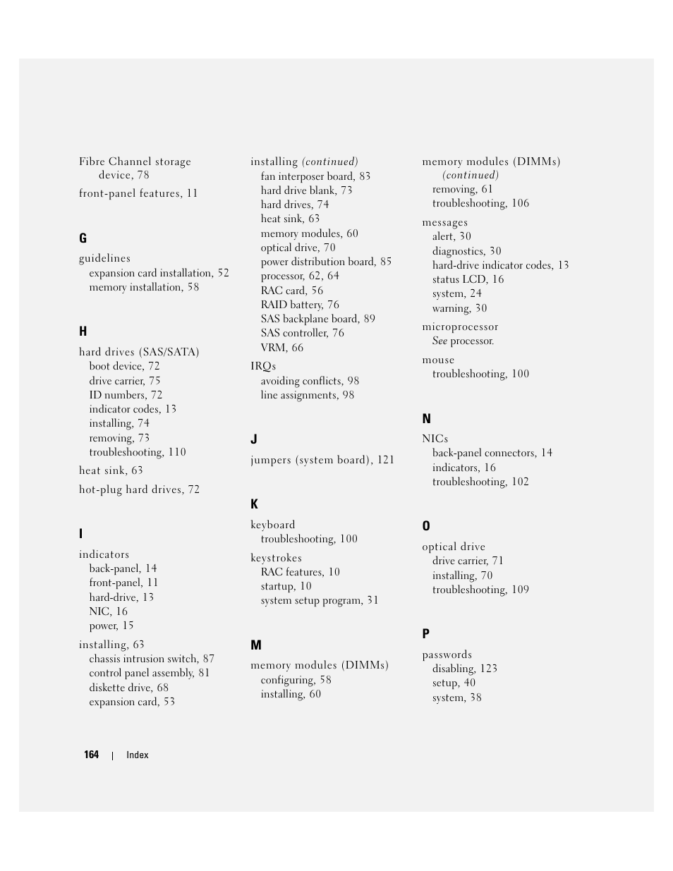 Dell PowerEdge 6950 User Manual | Page 164 / 166