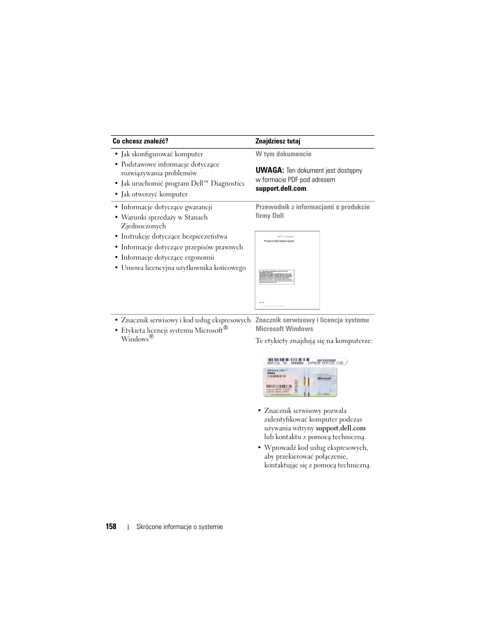 Dell Precision M2300 (Late 2007) User Manual | Page 158 / 244