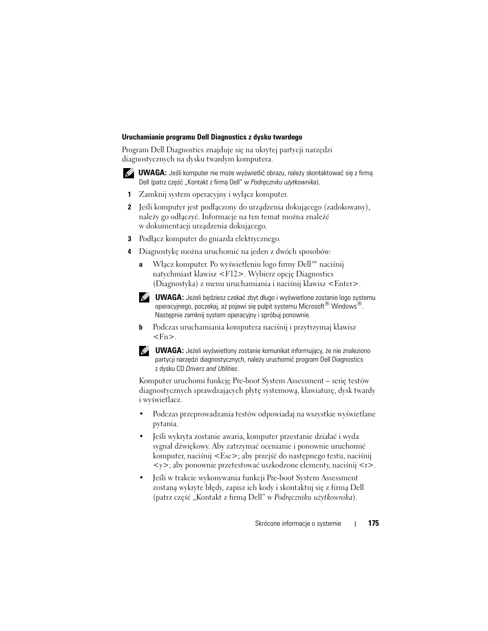 Dell Precision M2300 (Late 2007) User Manual | Page 175 / 244