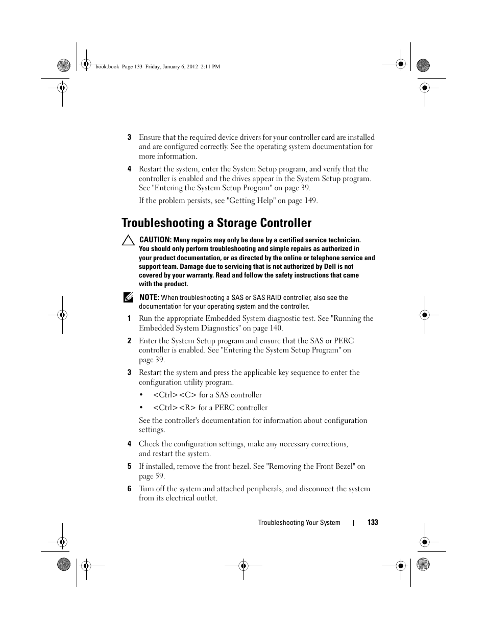 Troubleshooting a storage controller | Dell DR4000 User Manual | Page 133 / 156