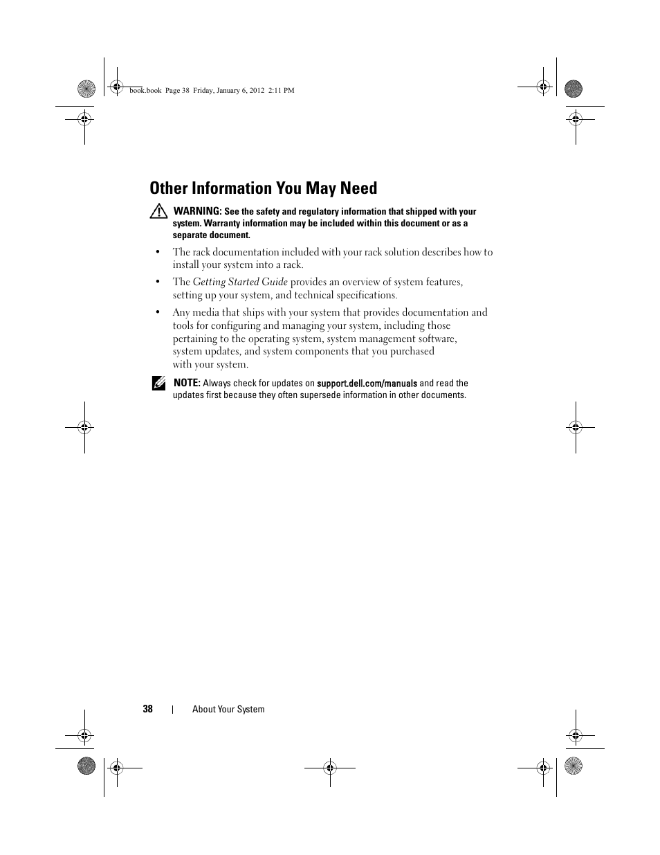 Other information you may need | Dell DR4000 User Manual | Page 38 / 156