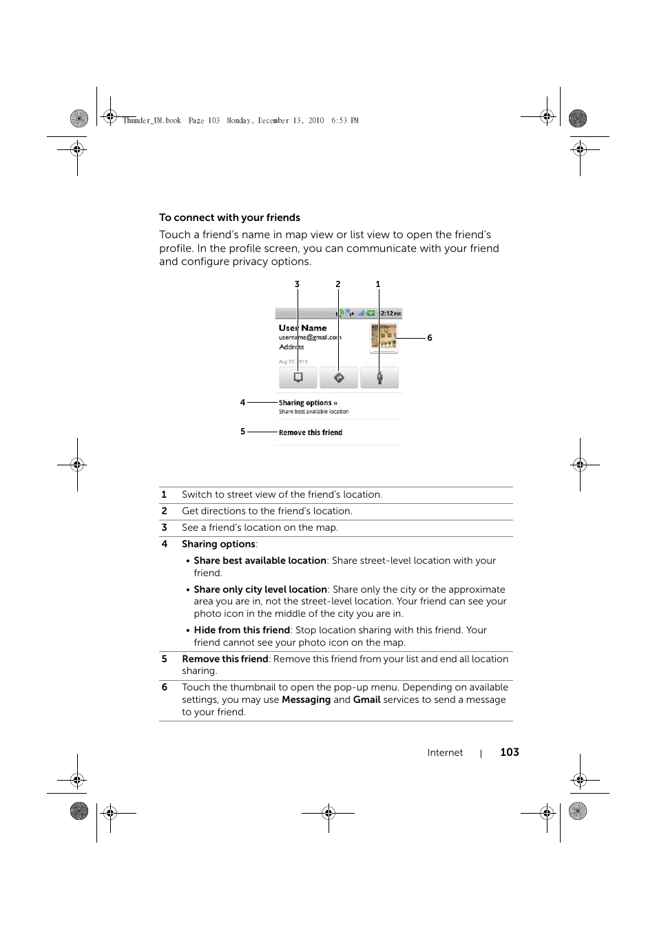 To connect with your friends | Dell Mobile Venue User Manual | Page 103 / 161