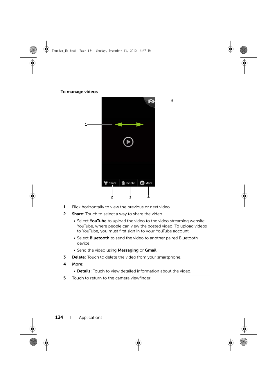 To manage videos | Dell Mobile Venue User Manual | Page 134 / 161