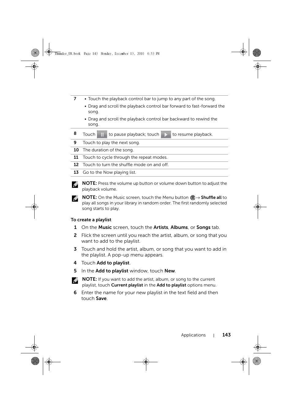 To create a playlist | Dell Mobile Venue User Manual | Page 143 / 161
