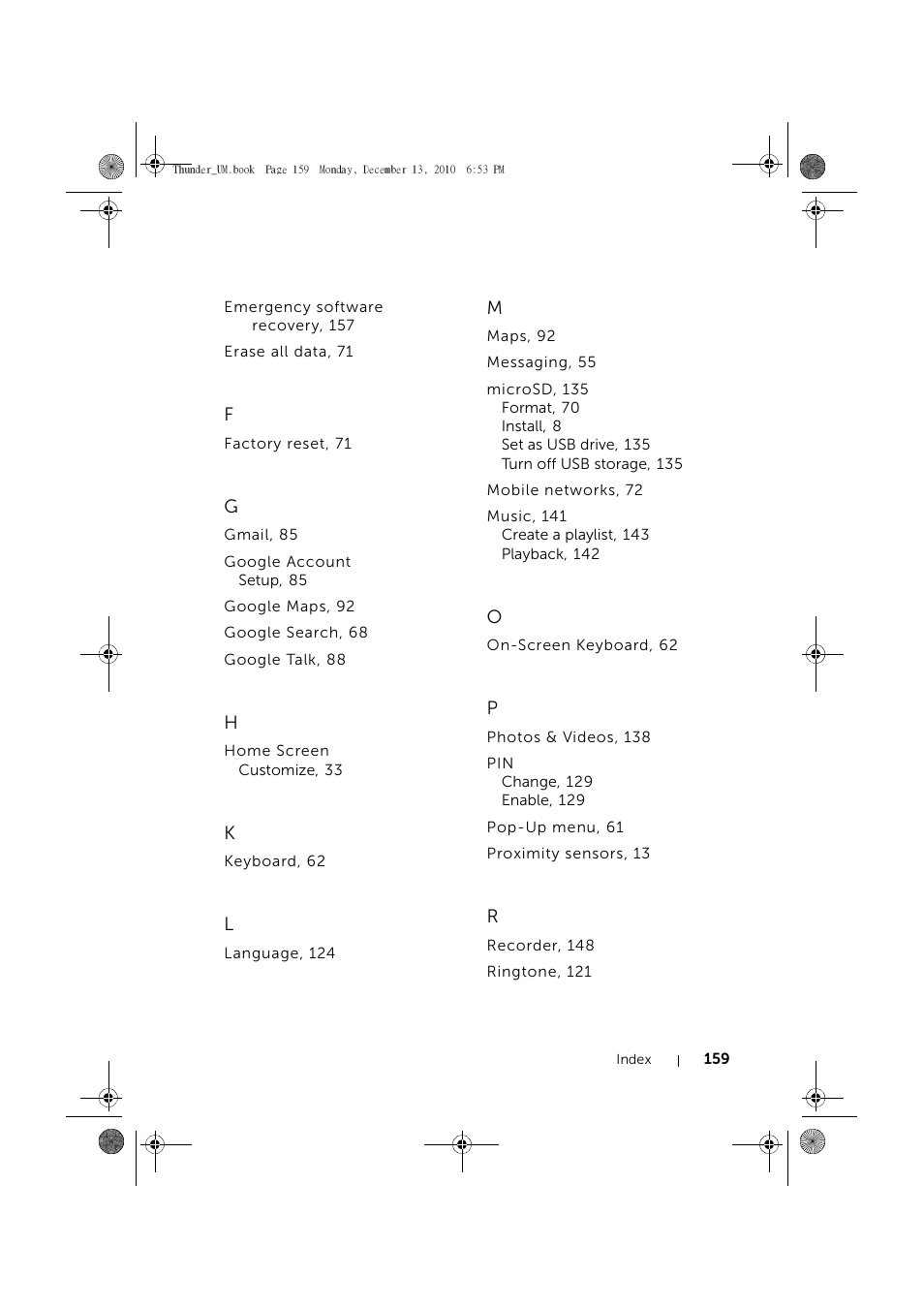 Dell Mobile Venue User Manual | Page 159 / 161