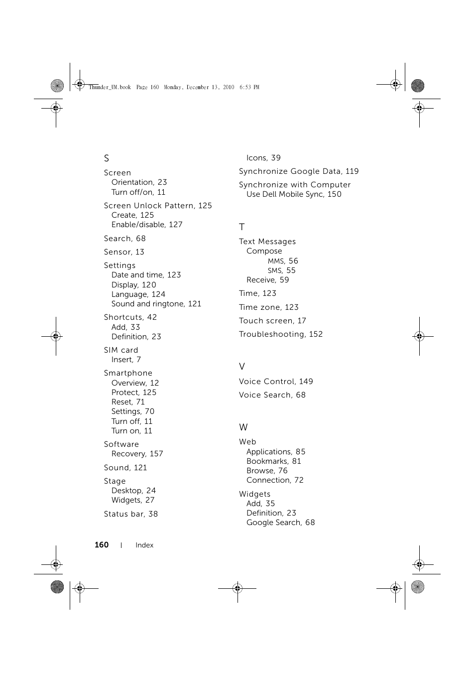 Dell Mobile Venue User Manual | Page 160 / 161