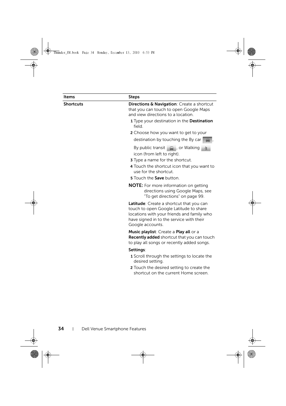 Dell Mobile Venue User Manual | Page 34 / 161
