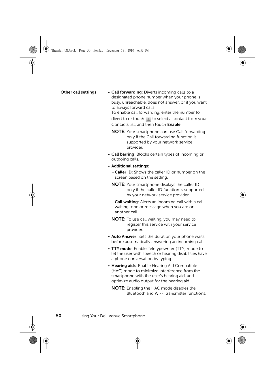 Dell Mobile Venue User Manual | Page 50 / 161