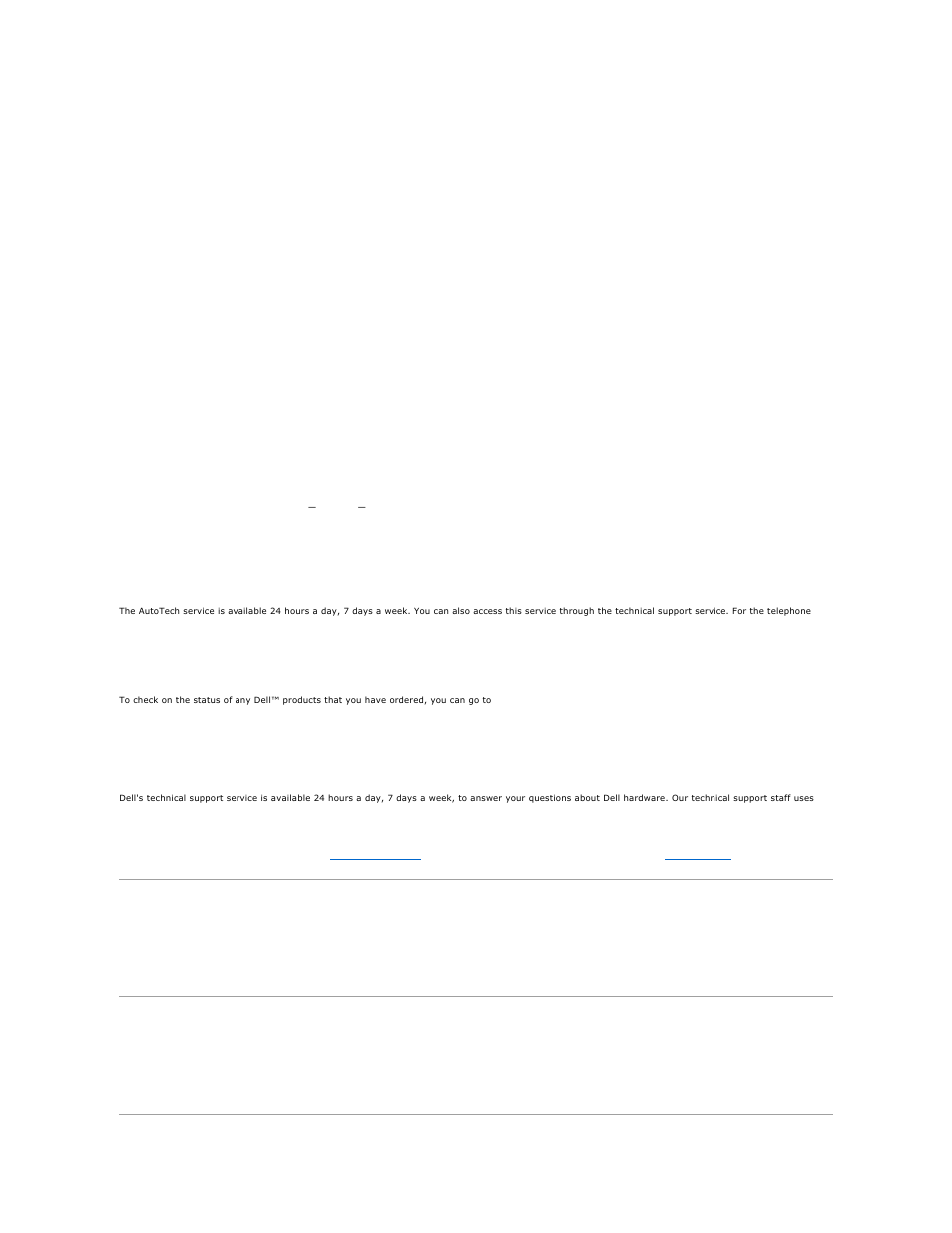 Problems with your order, Product information, Technical support service | Autotech service, Automated order-status service | Dell Latitude 120L User Manual | Page 35 / 104