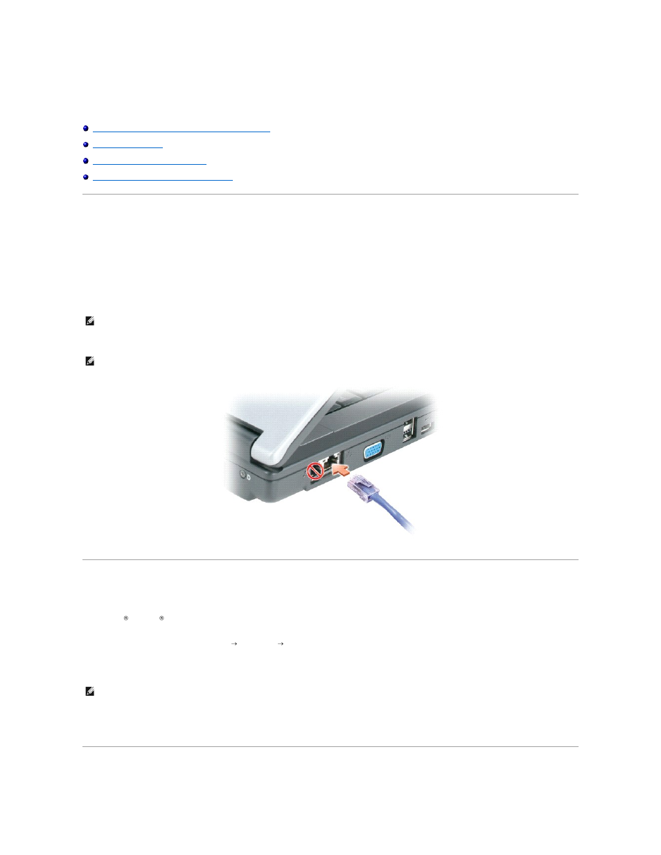Setting up a home and office network, Network setup wizard, Wireless local area network (wlan) | Dell Latitude 120L User Manual | Page 48 / 104