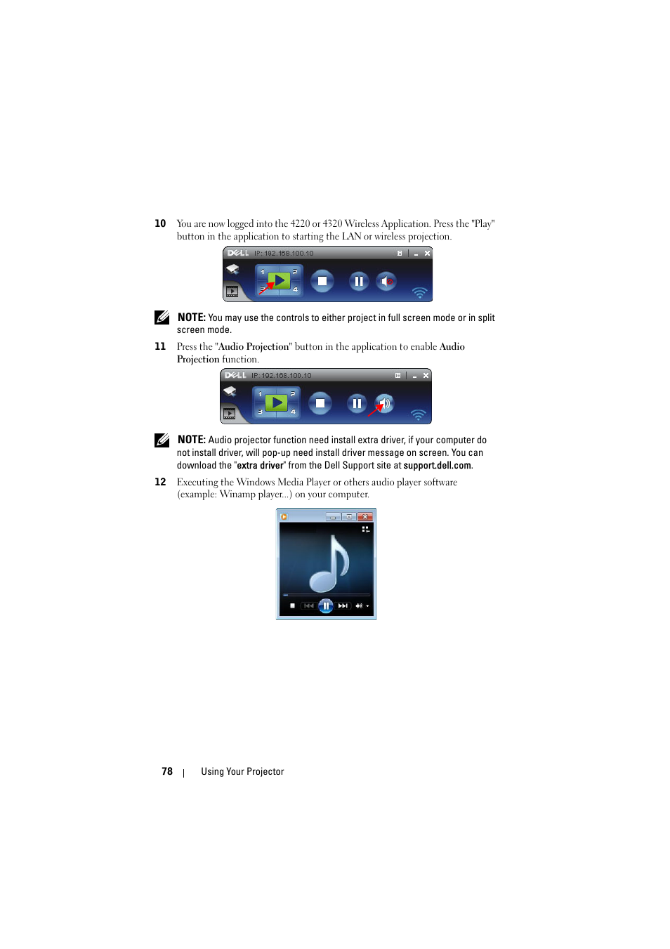 Dell 4320 Projector User Manual | Page 78 / 121