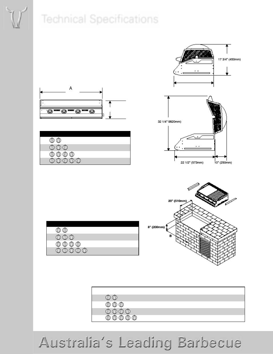 Technical specifications | BeefEater Discovery Series User Manual | Page 13 / 14