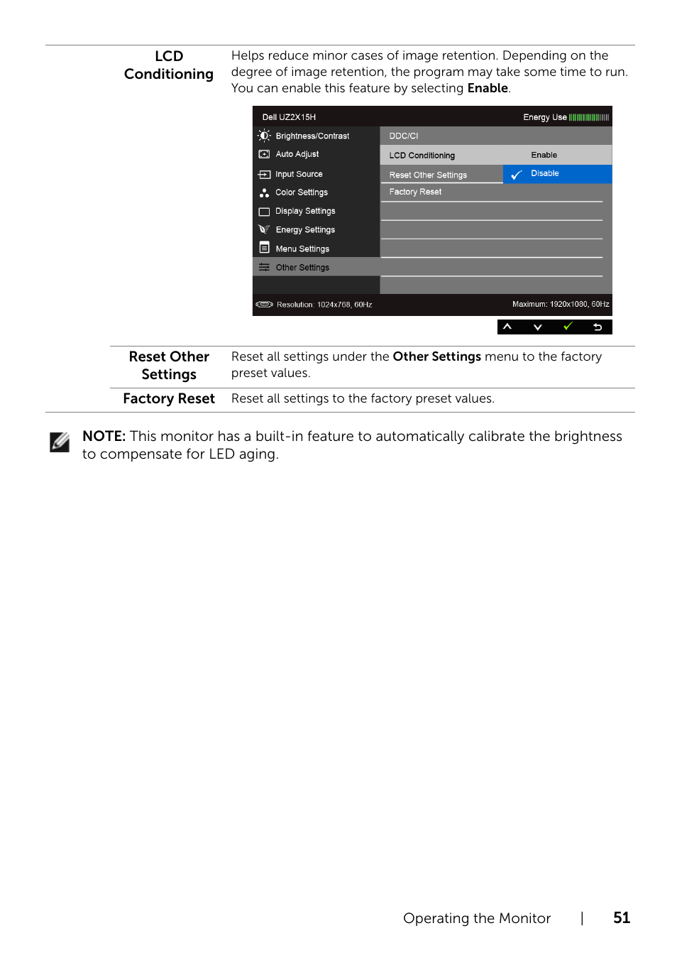 Dell UZ2315H Monitor User Manual | Page 51 / 69