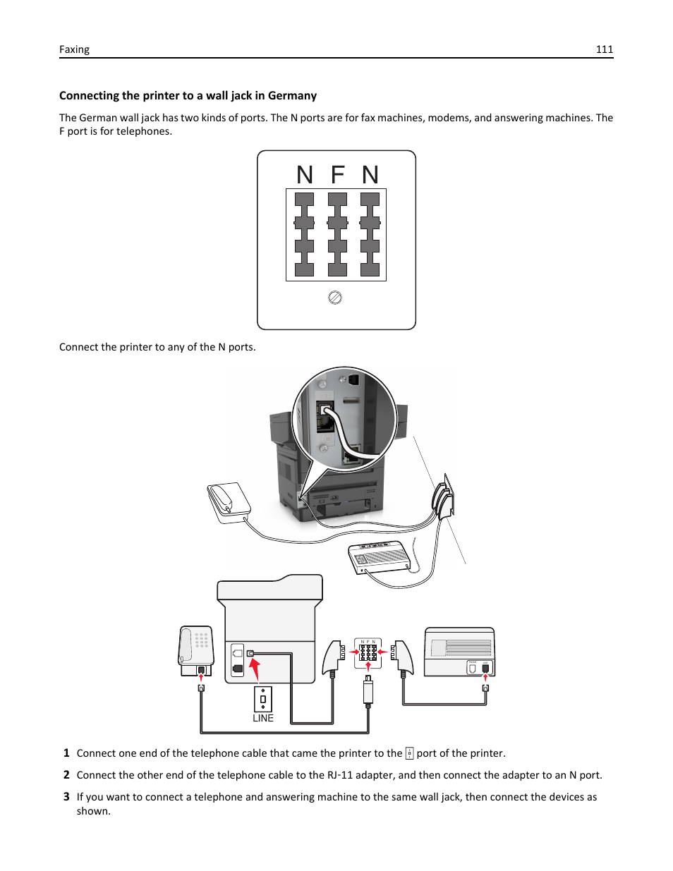 N f n | Dell B3465dnf Mono Laser Multifunction Printer User Manual | Page 111 / 315