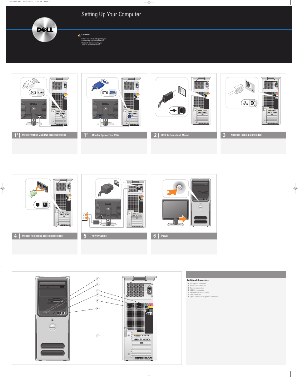 Dell XPS 400/Dimension 9150 User Manual | 2 pages