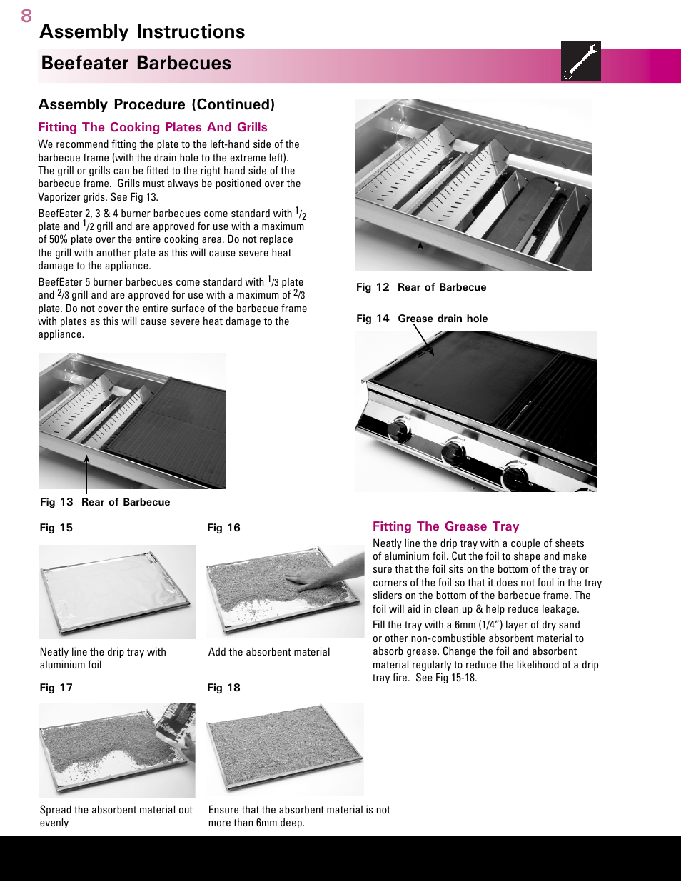 Australia’s leading barbecue, Beefeater barbecues, Assembly instructions | Assembly procedure (continued) | BeefEater Barbecue User Manual | Page 3 / 3