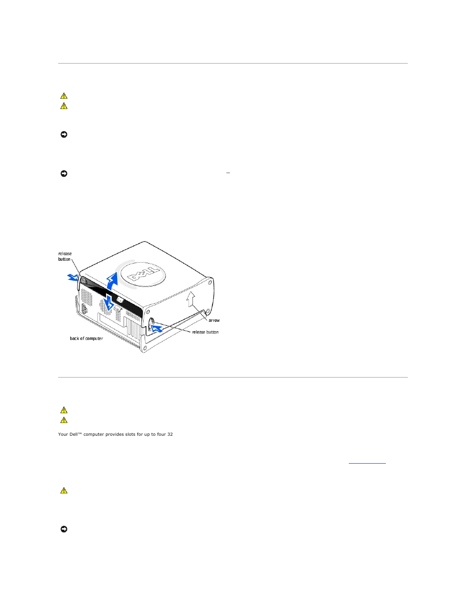 Opening the computer cover, Installing and removing cards, Cards | Installing a card | Dell Dimension 8250 User Manual | Page 14 / 55