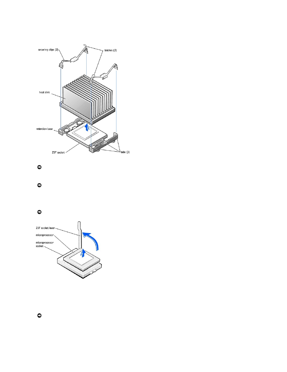 Installing the microprocessor | Dell Dimension 8250 User Manual | Page 28 / 55