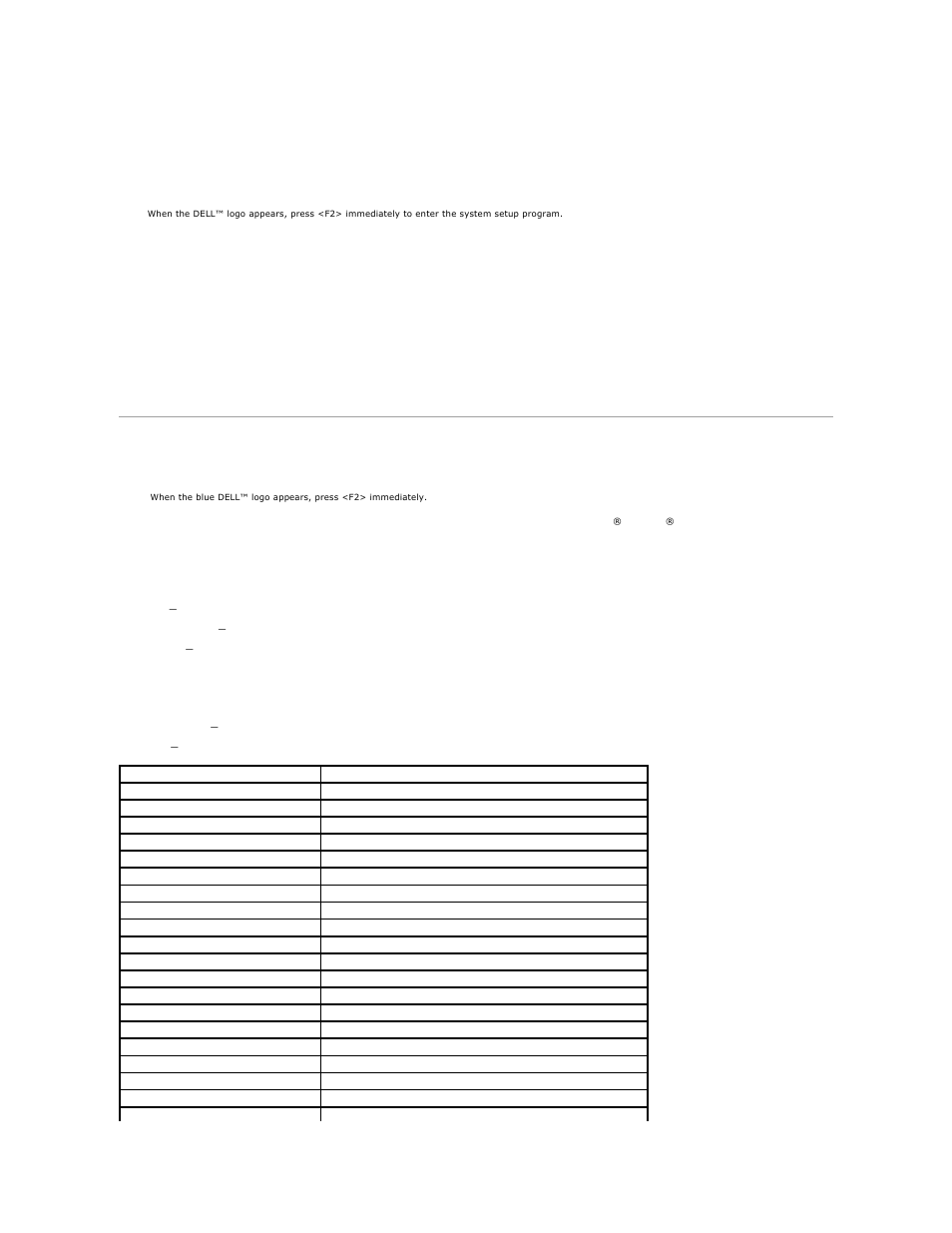 Viewing settings, System setup screens | Dell Dimension 8250 User Manual | Page 46 / 55