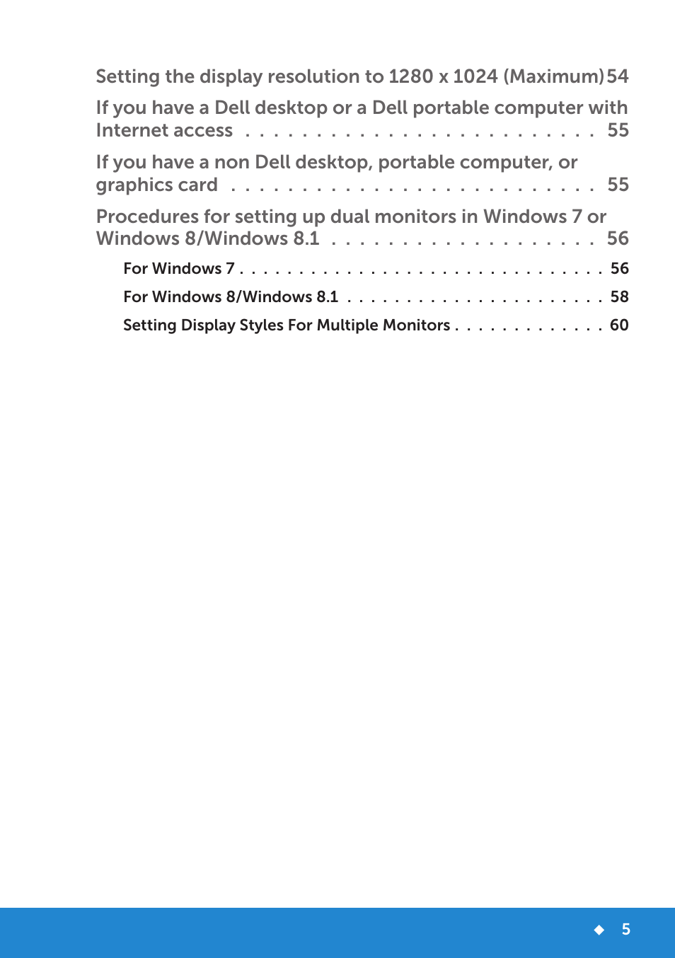 Dell E1715S Monitor User Manual | Page 5 / 64