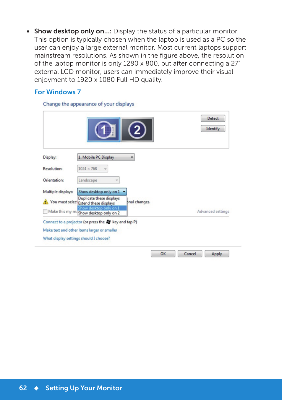 Dell E1715S Monitor User Manual | Page 62 / 64