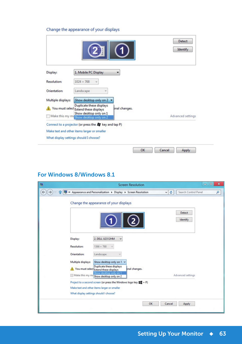 Dell E1715S Monitor User Manual | Page 63 / 64
