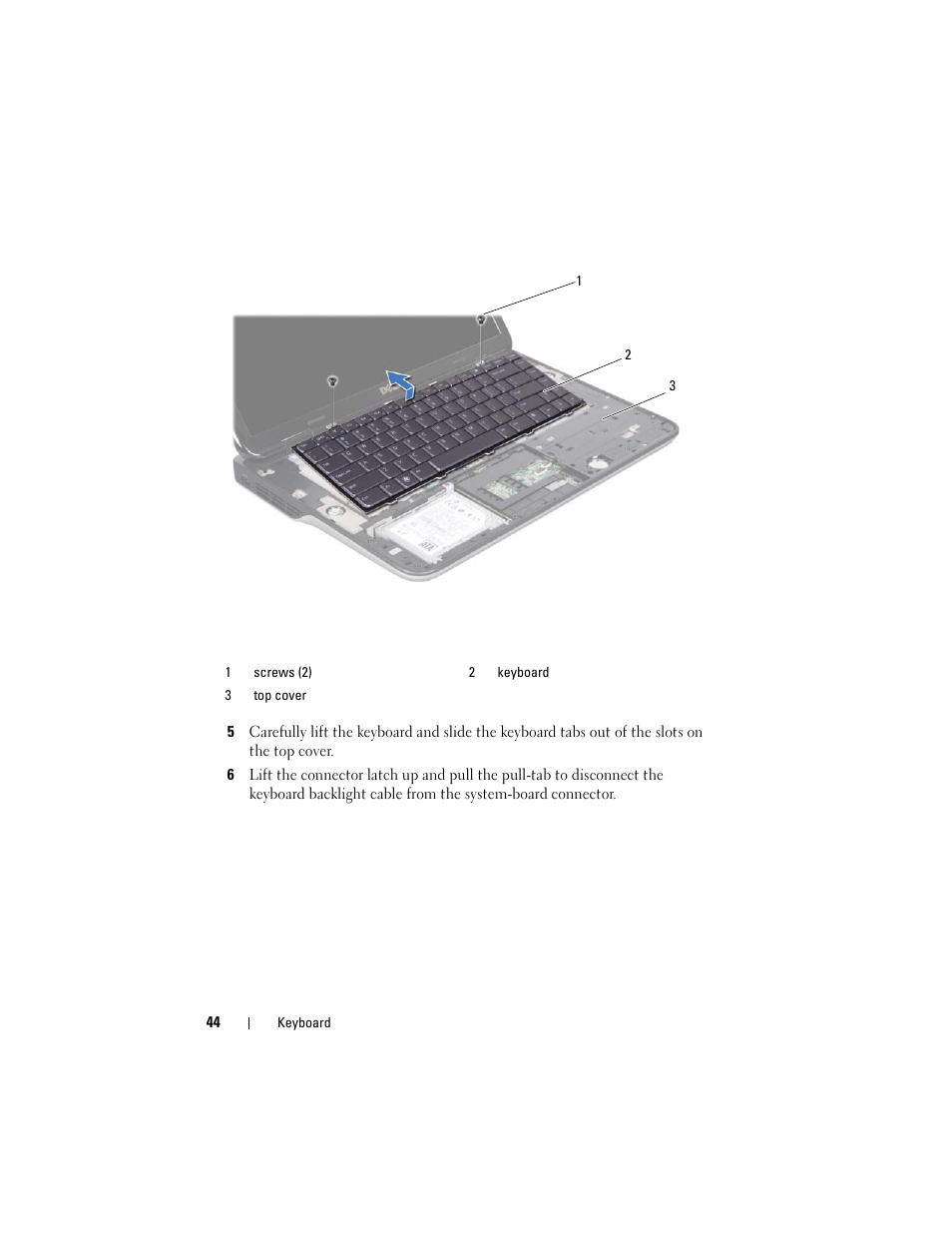 Dell XPS 15 (L501X, Late 2010) User Manual | Page 44 / 114