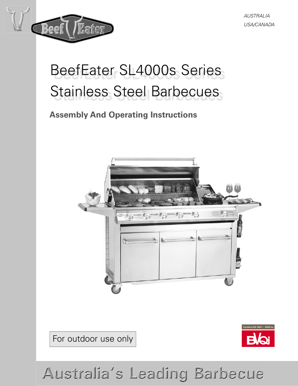 BeefEater SL4000s User Manual | 21 pages