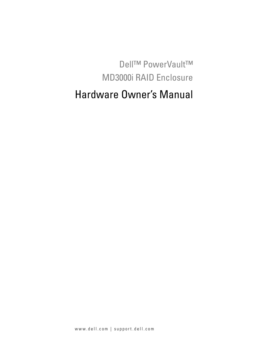 Dell PowerVault MD3000i User Manual | 106 pages