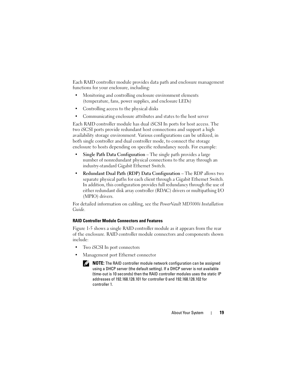 Dell PowerVault MD3000i User Manual | Page 19 / 106