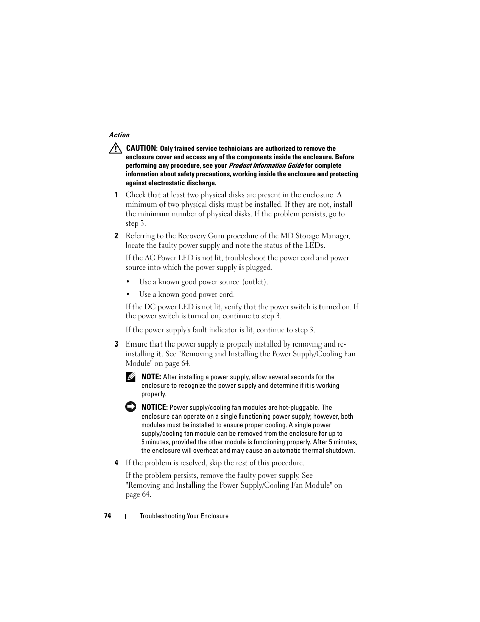 Dell PowerVault MD3000i User Manual | Page 74 / 106