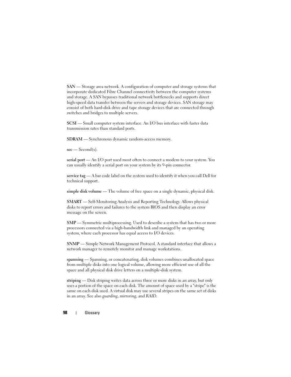 Dell PowerVault MD3000i User Manual | Page 98 / 106