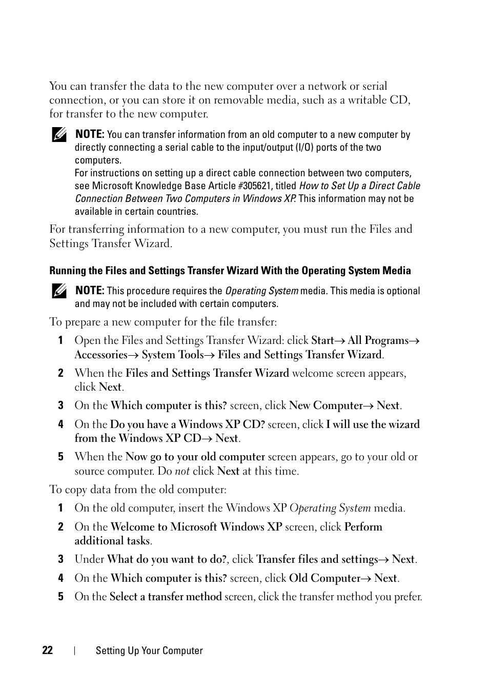 Dell OptiPlex 360 (Late 2008) User Manual | Page 22 / 62