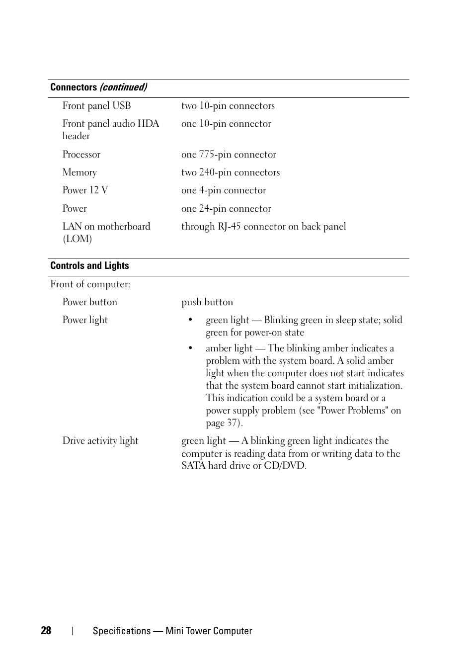 Dell OptiPlex 360 (Late 2008) User Manual | Page 28 / 62