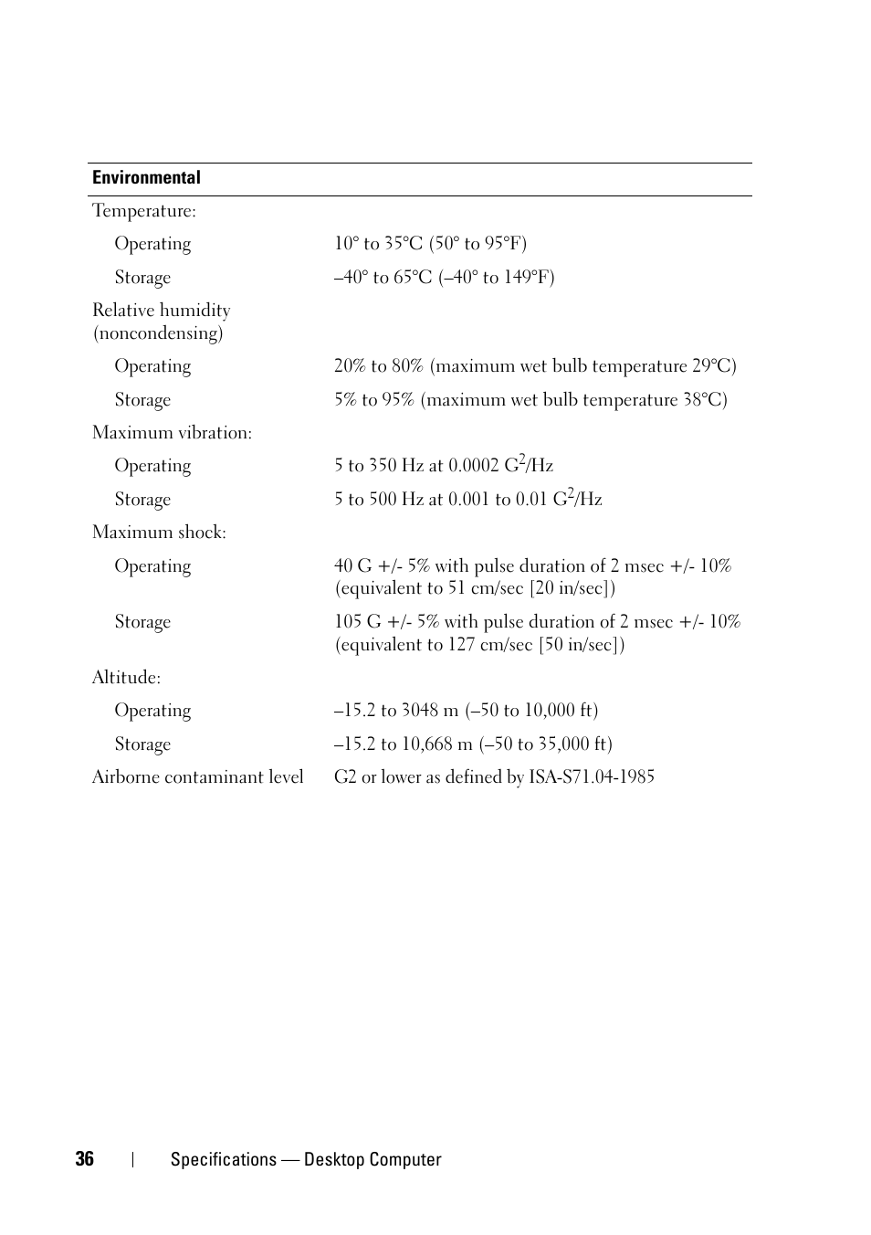 Dell OptiPlex 360 (Late 2008) User Manual | Page 36 / 62